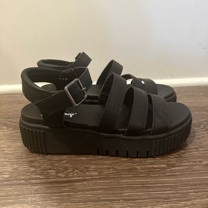 Black Jellypop platform sandals size 7.5